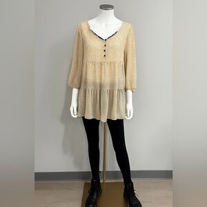 Zara polka dot baby doll dress size M